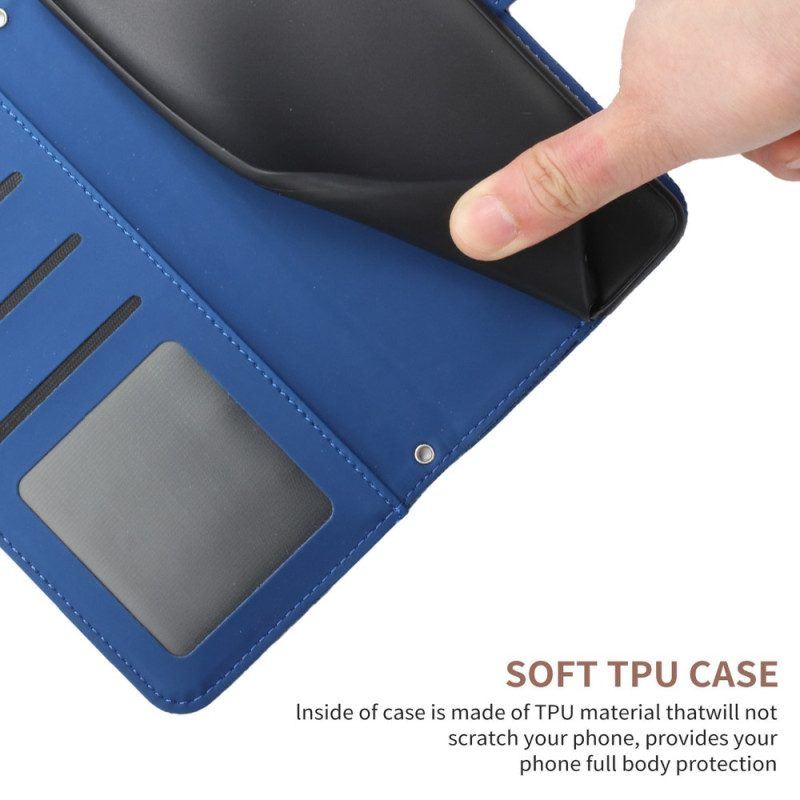 Flip Case Für Xiaomi Redmi Note 12 5G Schmetterlinge Und Schlüsselband