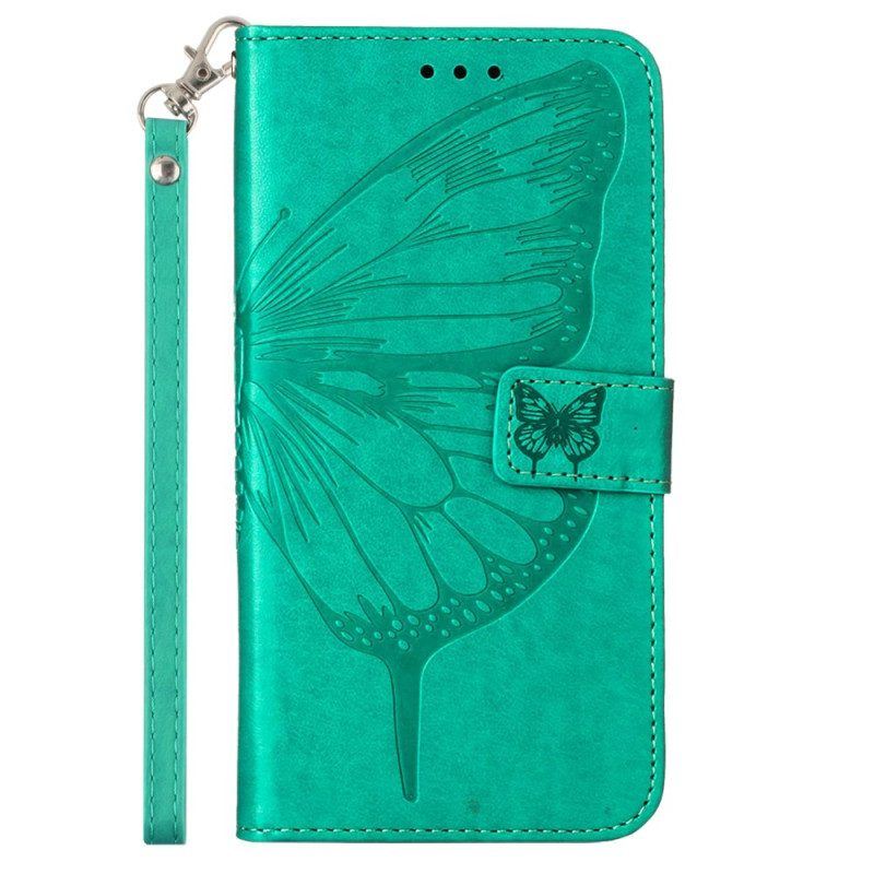 Lederhüllen Für Xiaomi Redmi Note 12 5G Blumenschmetterling