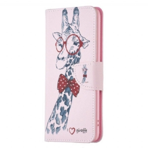 Lederhüllen Für Xiaomi Redmi Note 12 5G Kluge Giraffe