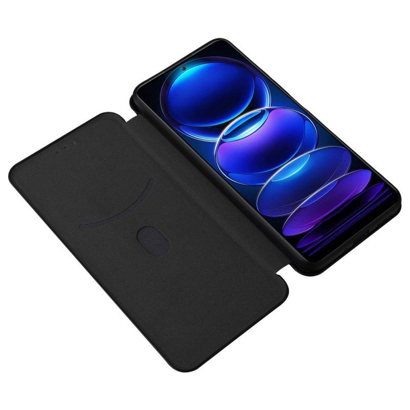 Schutzhülle Für Xiaomi Redmi Note 12 5G Flip Case Kohlefaser