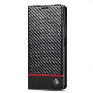 Schutzhülle Für Xiaomi Redmi Note 12 5G Flip Case Kohlefaser Lc.imeeke