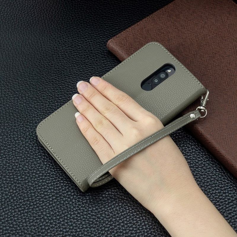 Case Für Xiaomi Redmi Note 8 Flip Case Folio In Genarbter Lederoptik