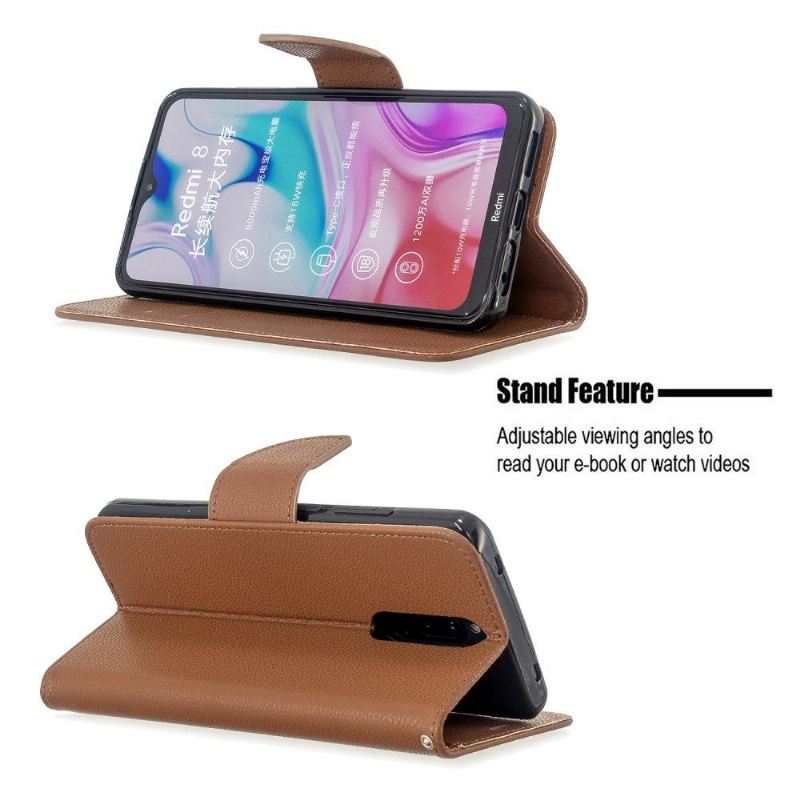 Case Für Xiaomi Redmi Note 8 Flip Case Folio In Genarbter Lederoptik