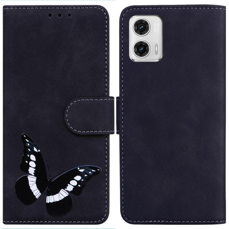 Flip Case Für Moto G73 5G Schmetterlingsdesign