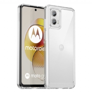 Handyhülle Für Moto G73 5G Transparenter Hybrid