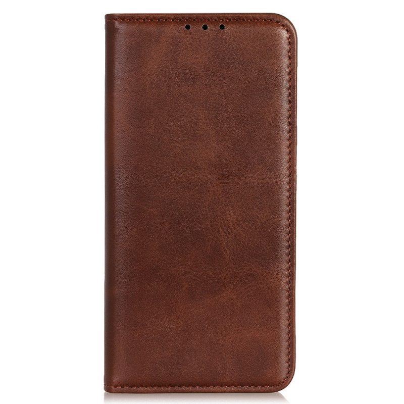 Schutzhülle Für Moto G73 5G Flip Case Elegantes Spaltleder