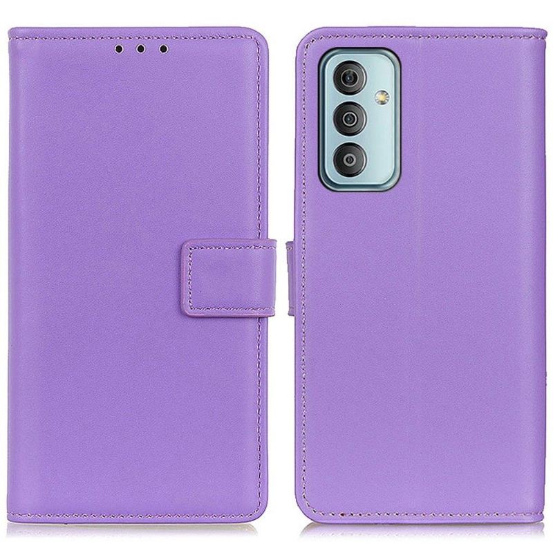 Flip Case Für Samsung Galaxy M13 Einfaches Kunstleder