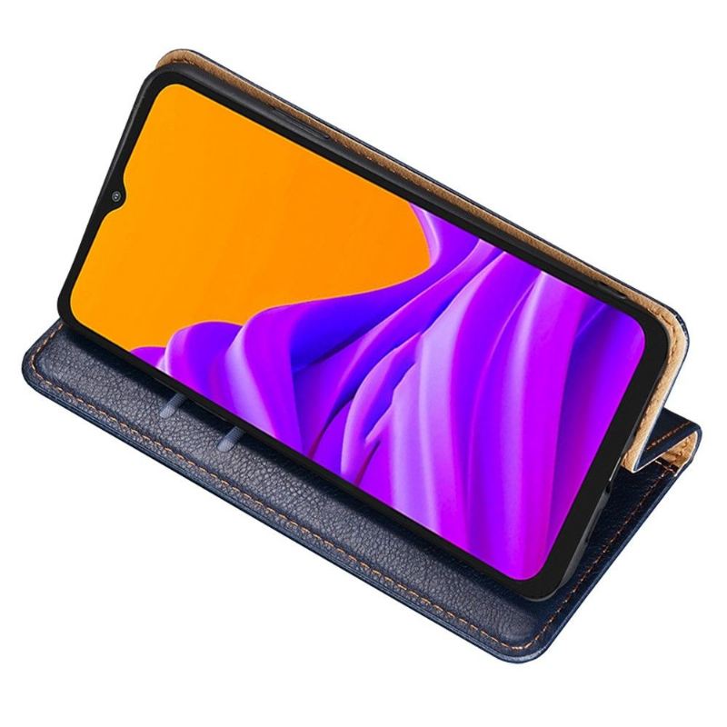 Handyhülle Für Samsung Galaxy M13 Flip Case Reines Kunstleder