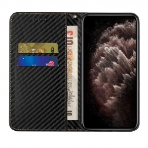 Flip Case Für Nokia 3.4 / Nokia 5.4 Kohlefaser