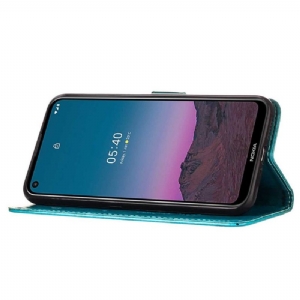 Flip Case Für Nokia 3.4 / Nokia 5.4 Schmetterlingsblumen-kartenhalter