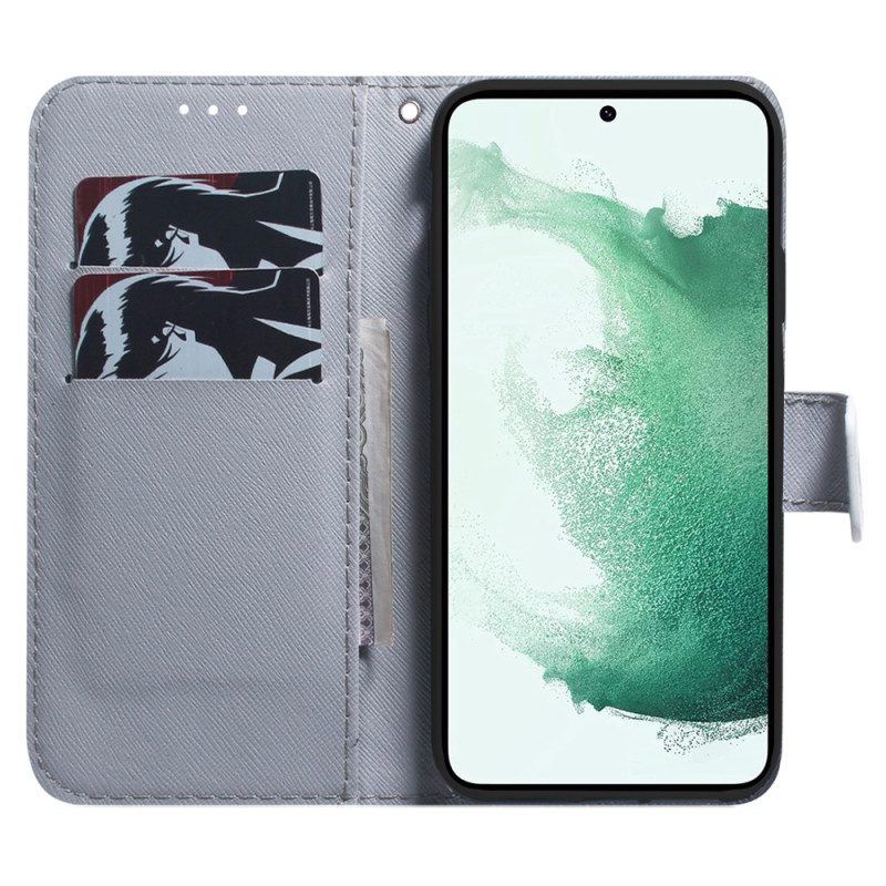 Flip Case Für Samsung Galaxy A54 5G Blühende Zweige