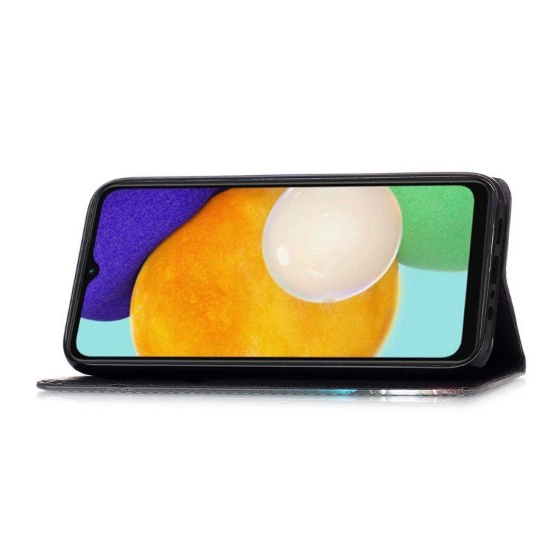 Flip Case Für Samsung Galaxy A54 5G Mit Kordel Der Tanga-tiger