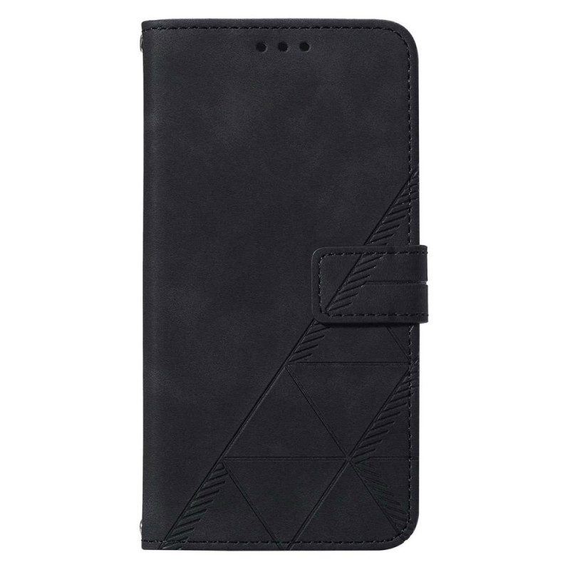 Flip Case Für Samsung Galaxy A54 5G Mit Kordel Riemendreiecke