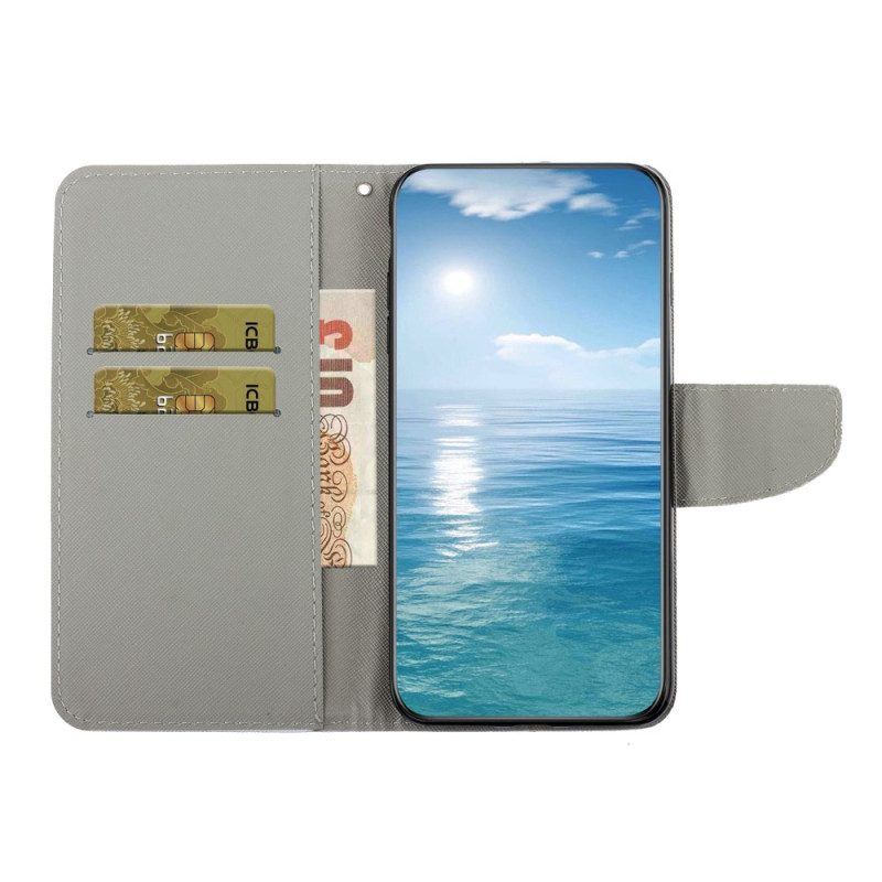 Flip Case Für Samsung Galaxy A54 5G Oberlicht-kat