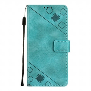 Flip Case Für Samsung Galaxy A54 5G Retro 70