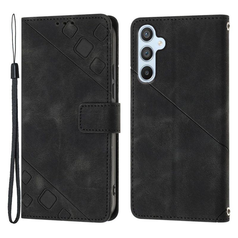 Flip Case Für Samsung Galaxy A54 5G Retro 70