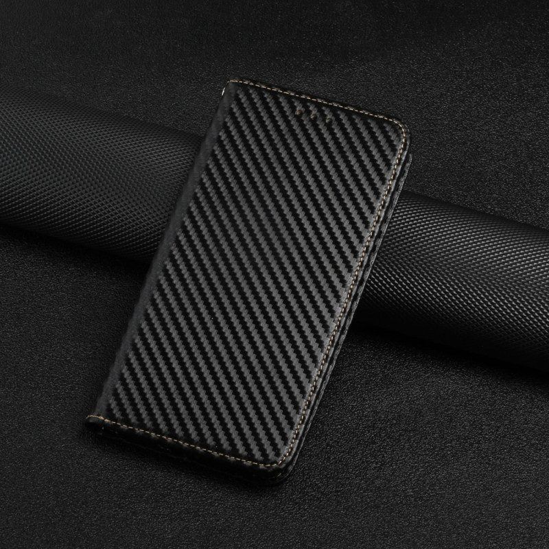 Schutzhülle Für Samsung Galaxy A54 5G Mit Kordel Flip Case Riemchen-carbonfaser-stil