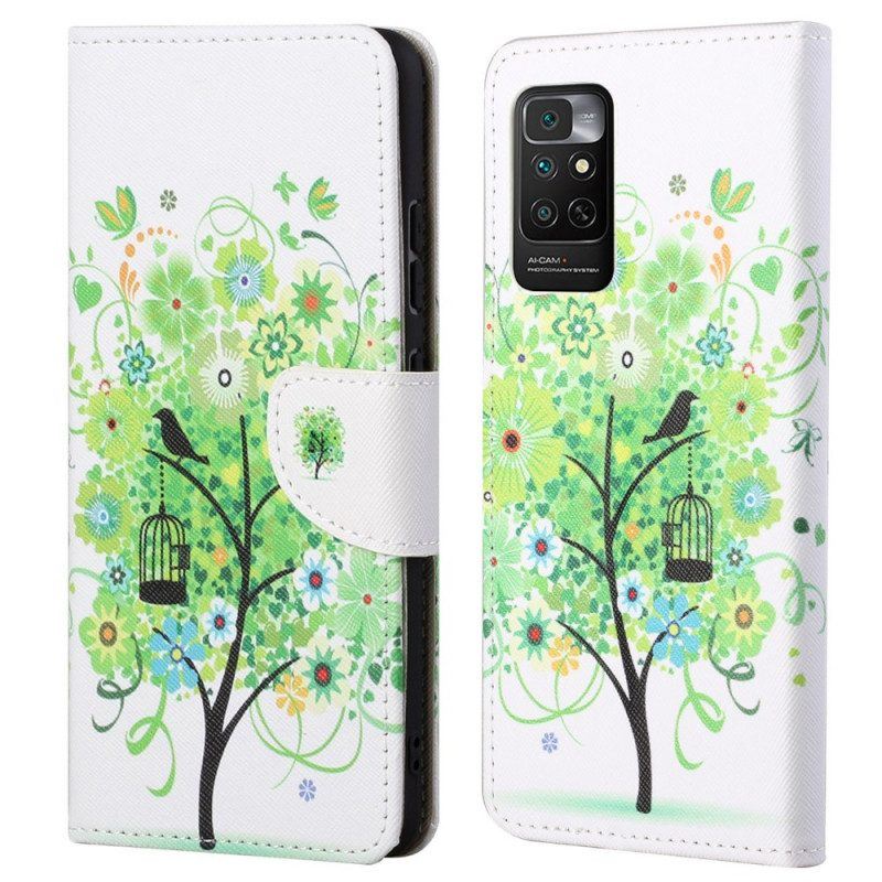 Flip Case Für Xiaomi Redmi Note 11 / 11S Grüner Baum