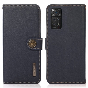 Flip Case Für Xiaomi Redmi Note 11 / 11S Khazneh Rfid-echtleder