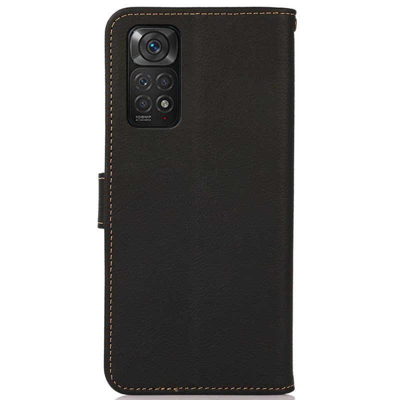 Flip Case Für Xiaomi Redmi Note 11 / 11S Khazneh Rfid-echtleder