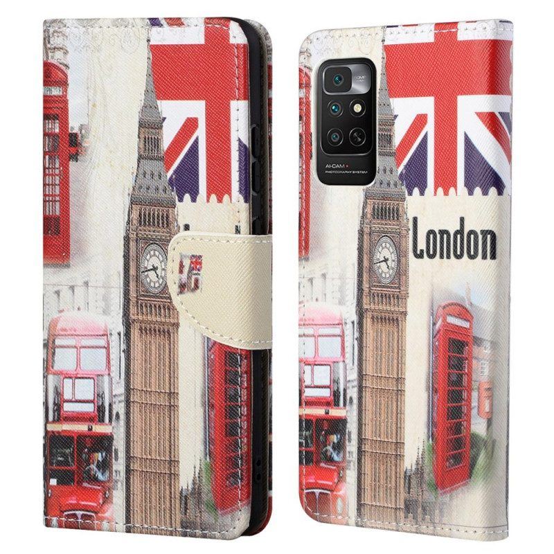 Flip Case Für Xiaomi Redmi Note 11 / 11S Londoner Leben