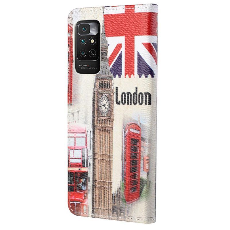 Flip Case Für Xiaomi Redmi Note 11 / 11S Londoner Leben