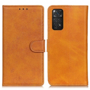 Flip Case Für Xiaomi Redmi Note 11 / 11S Retro-mattledereffekt