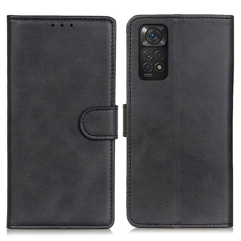 Flip Case Für Xiaomi Redmi Note 11 / 11S Retro-mattledereffekt