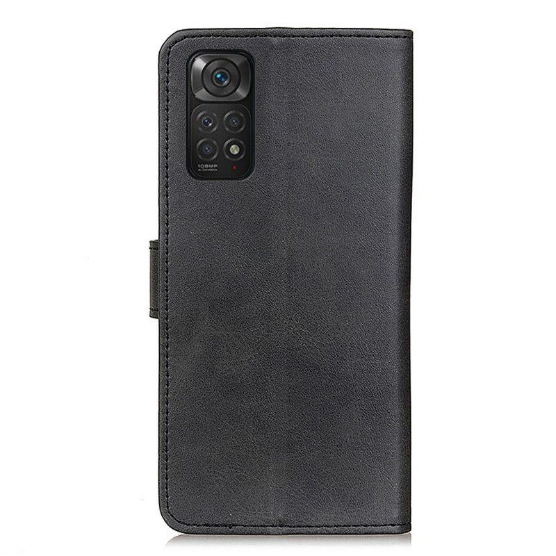 Flip Case Für Xiaomi Redmi Note 11 / 11S Retro-mattledereffekt