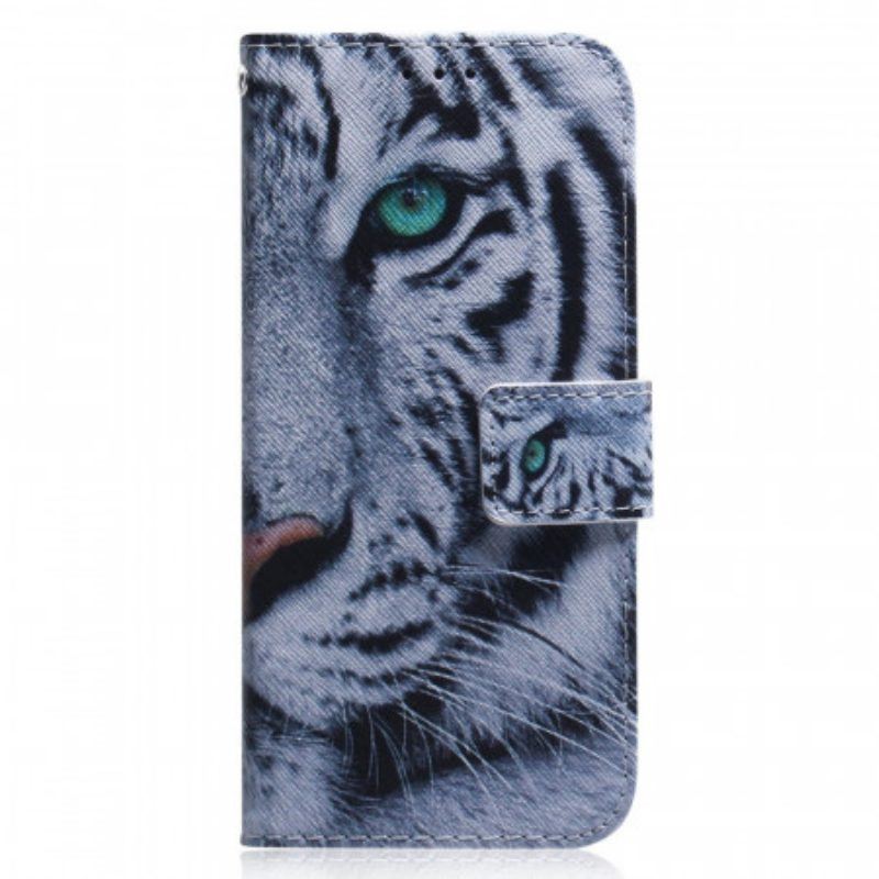 Flip Case Für Xiaomi Redmi Note 11 / 11S Tigergesicht