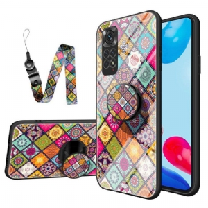 Handyhülle Für Xiaomi Redmi Note 11 / 11S Patchwork-magnethalter