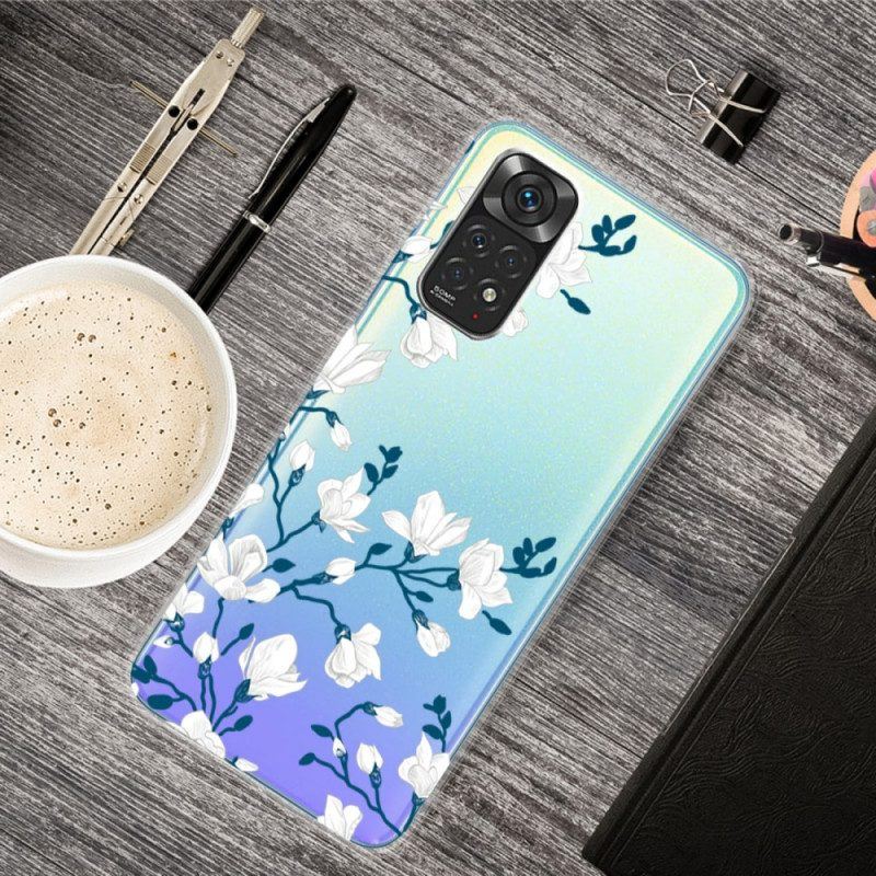 Handyhülle Für Xiaomi Redmi Note 11 / 11S Weiße Blumen