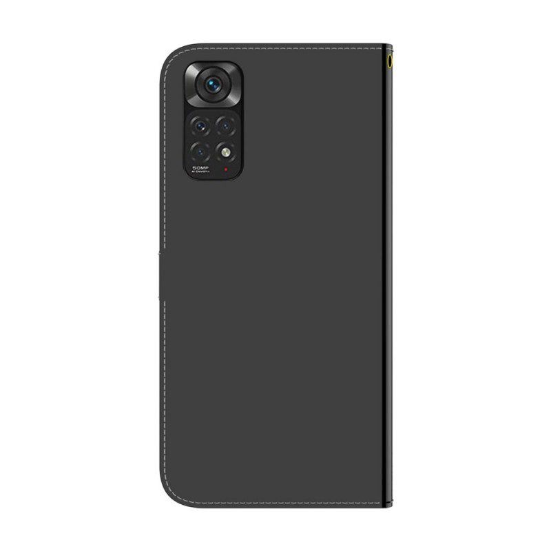 Lederhüllen Für Xiaomi Redmi Note 11 / 11S Spiegelabdeckung Aus Kunstleder