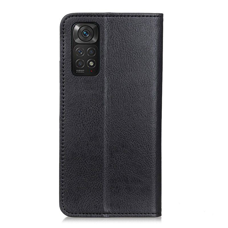 Schutzhülle Für Xiaomi Redmi Note 11 / 11S Flip Case Litschi-spaltleder-textur