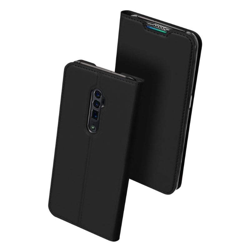 Flip Case Für Oppo Reno 10x Zoom Business Kunstleder - Schwarz