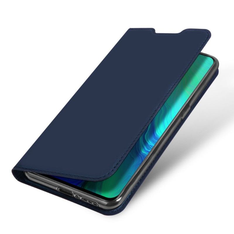 Lederhüllen Für Oppo Reno 10x Zoom Business Kunstleder - Marineblau