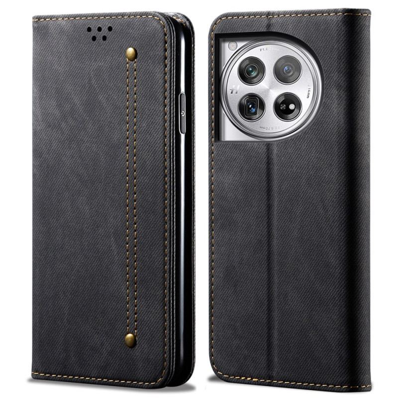 Flip Case Für Oneplus 12 5g Jeansstoff