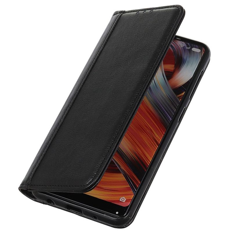 Flip Case Oneplus 12 5g Handyhülle Spaltleder Aus Litschi