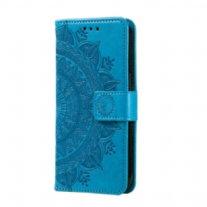 Lederhüllen Oneplus 12 5g Blumenmandala Mit Schlüsselband