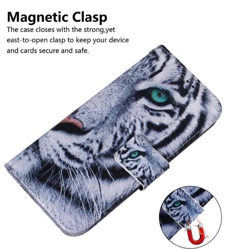 Case Für Samsung Galaxy S22 Plus 5G Unterstützungsfunktion Für Tigermuster