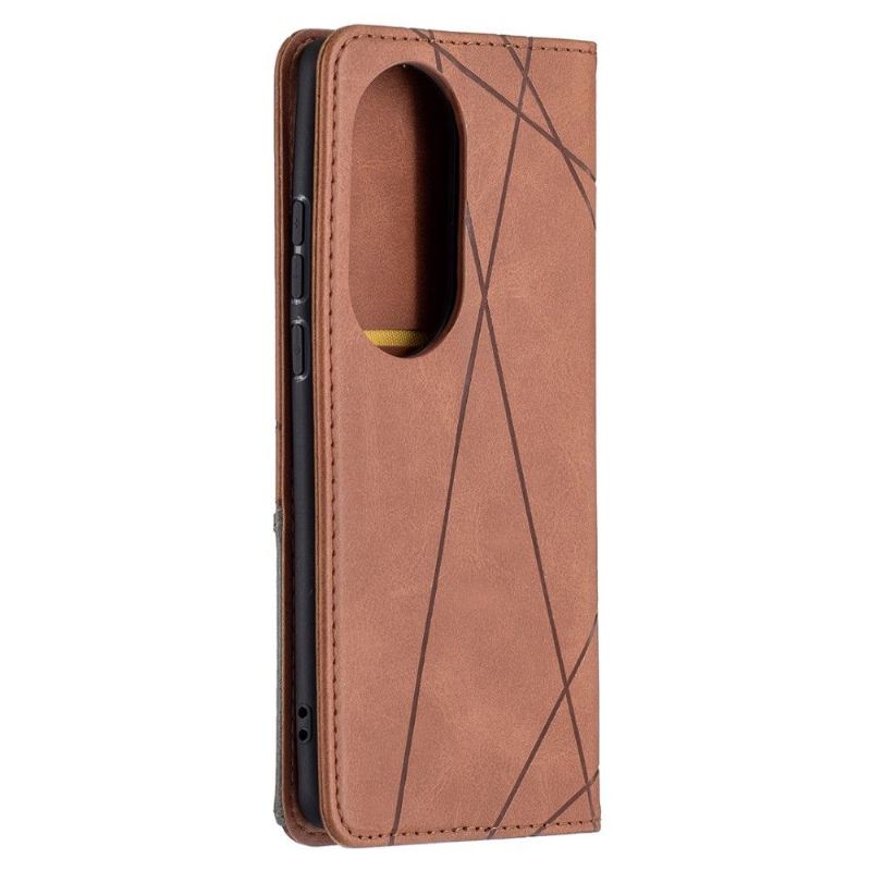 Flip Case Für Huawei P50 Pro Kartenetui Aus Leder Im Célinia-stil