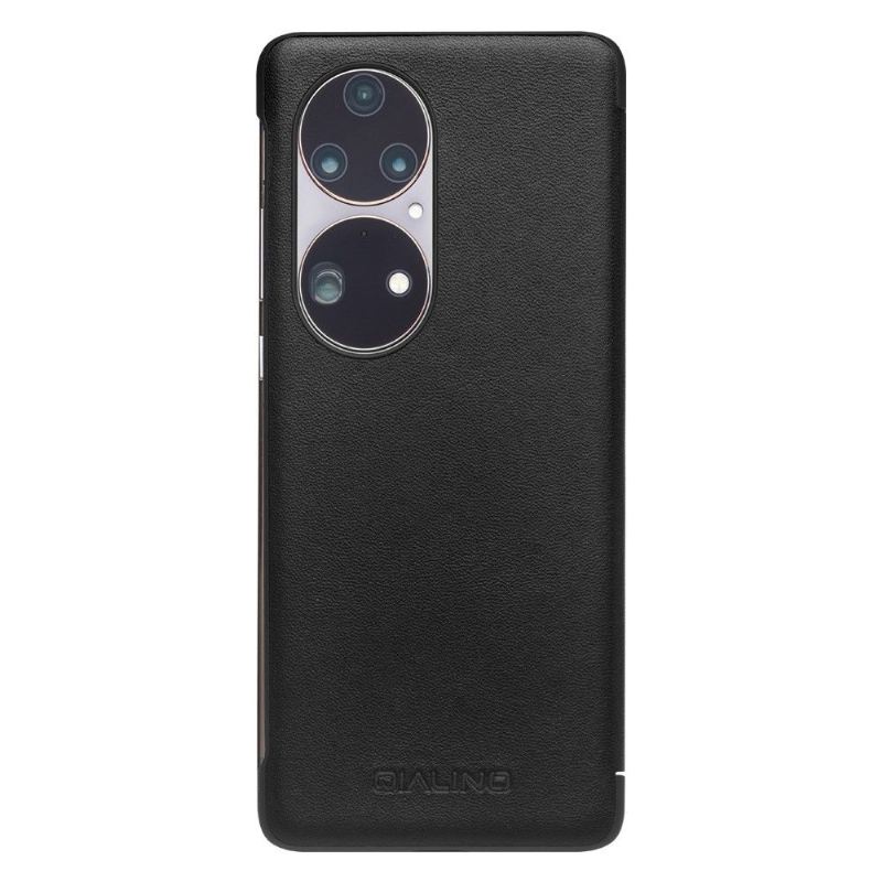 Lederhüllen Für Huawei P50 Pro Flip Case Lederfenster