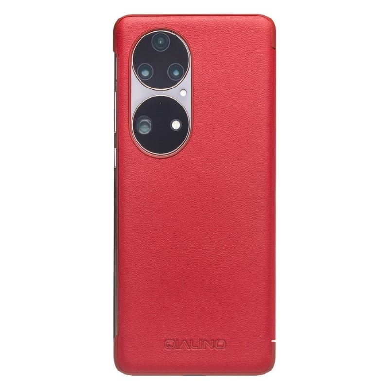 Lederhüllen Für Huawei P50 Pro Flip Case Lederfenster