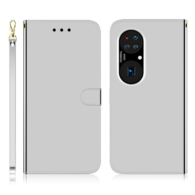 Lederhüllen Für Huawei P50 Pro Kunstleder Spiegeleffekt