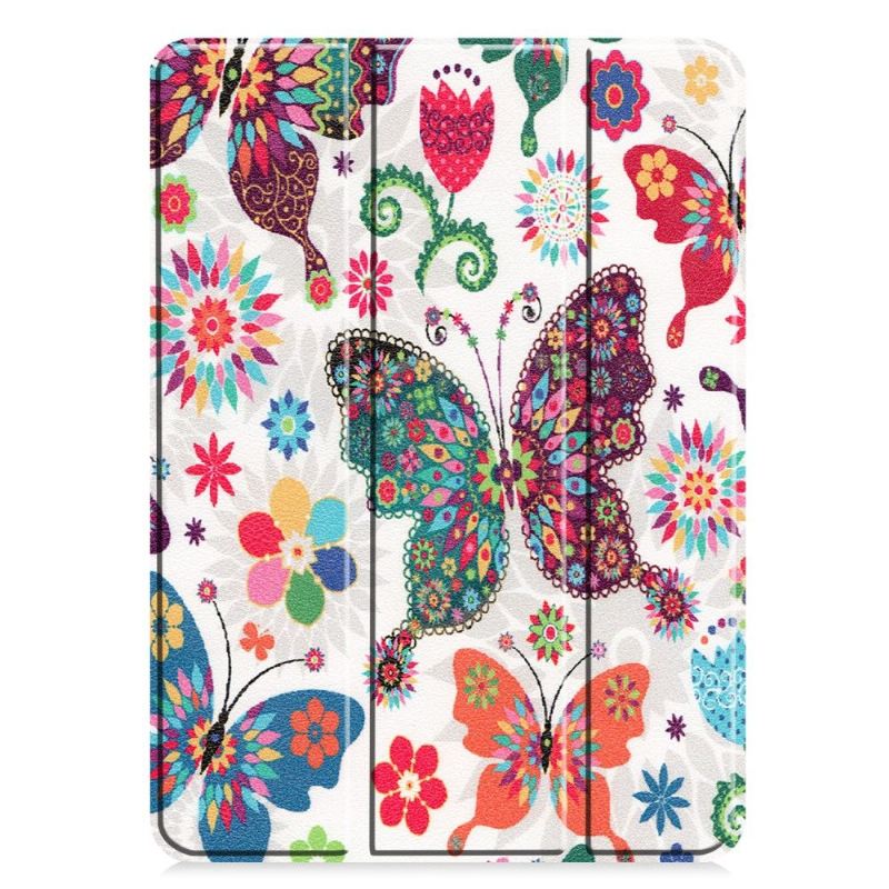 Cover iPad Pro 11 (2020) Smarte Schmetterlinge Und Blumen