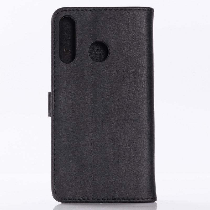 Case Für Huawei P40 Lite E Flip Case Retro-ledereffekt - Schwarz