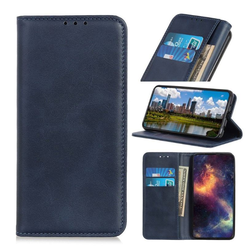 Lederhüllen Für Huawei P40 Lite E Flip Case Simone Gealtertes Kunstleder