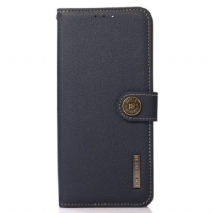 Flip Case Für Xiaomi Redmi Note 12 4G Echtes Leder Khazneh Rfid