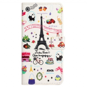 Flip Case Für Xiaomi Redmi Note 12 4G Ich Liebe Paris