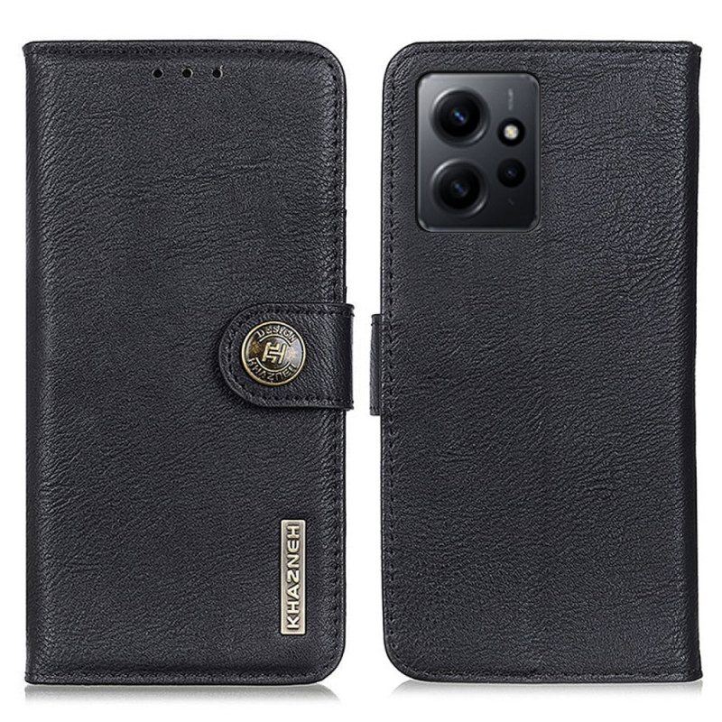 Flip Case Für Xiaomi Redmi Note 12 4G Kunstleder Retro Khazneh